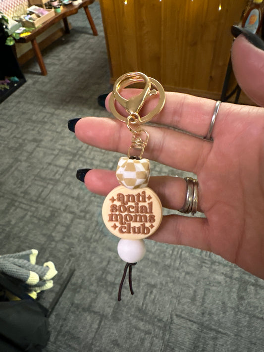 Keychain- Anti Social Moms Club