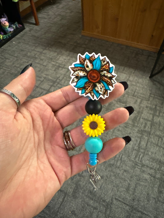 Badge Reel - Sunflower