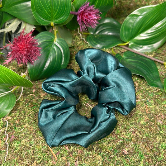 Scrunchie Satin - Green