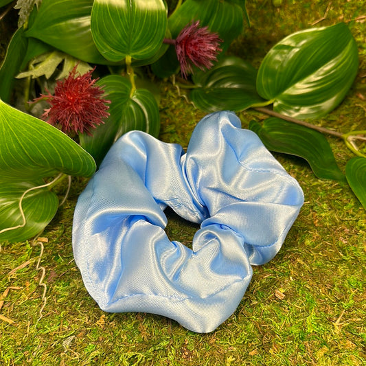 Scrunchie Satin - Blue