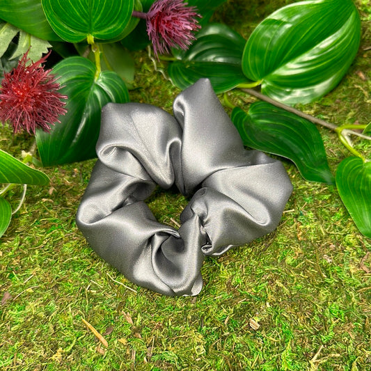 Scrunchie Satin - Silver