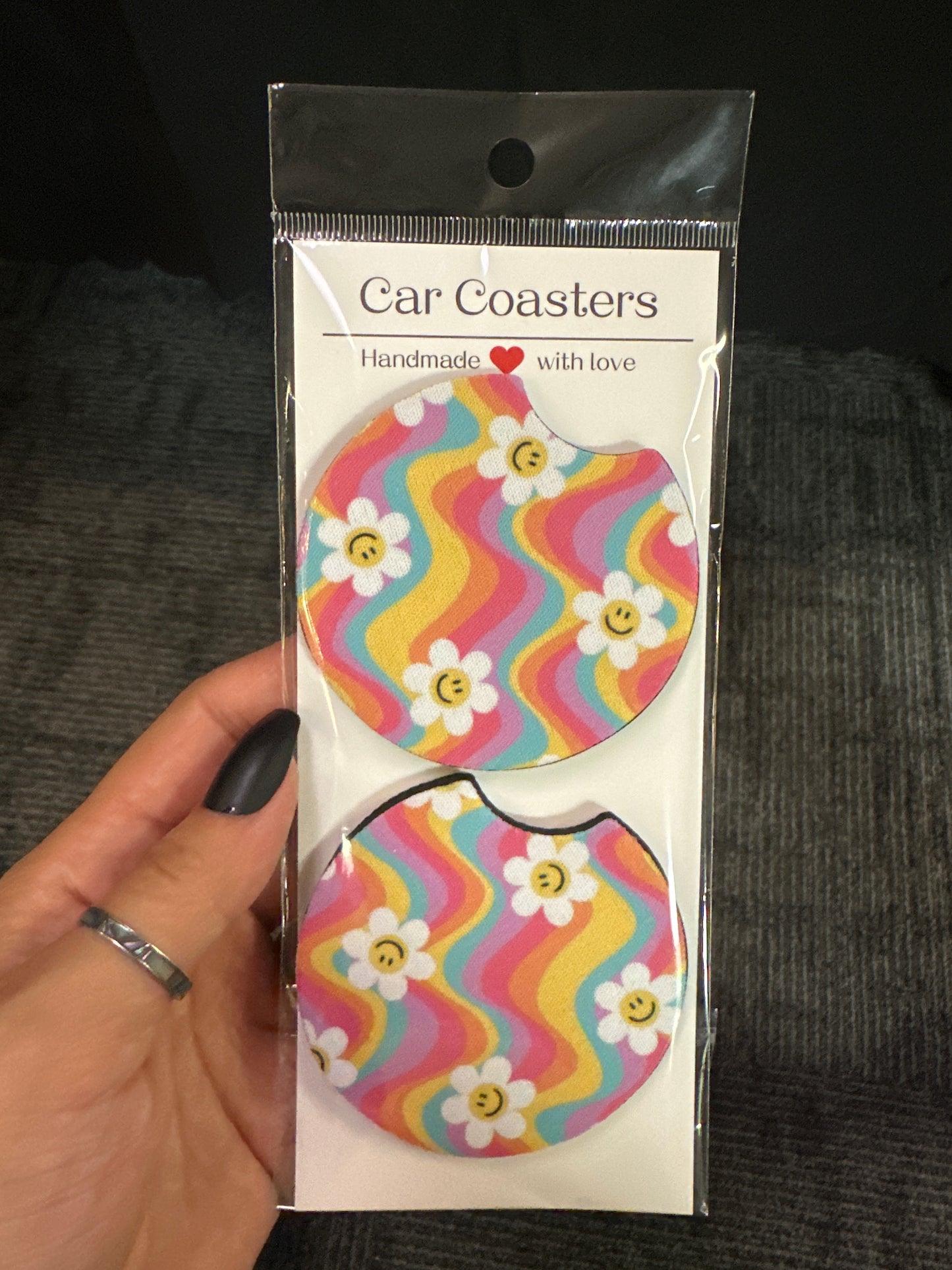 Car Coasters - Hippie Daisies