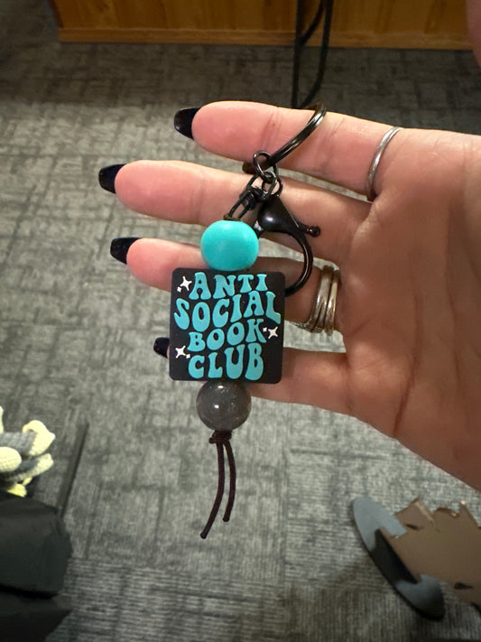 Keychain- Anti Social Book Club