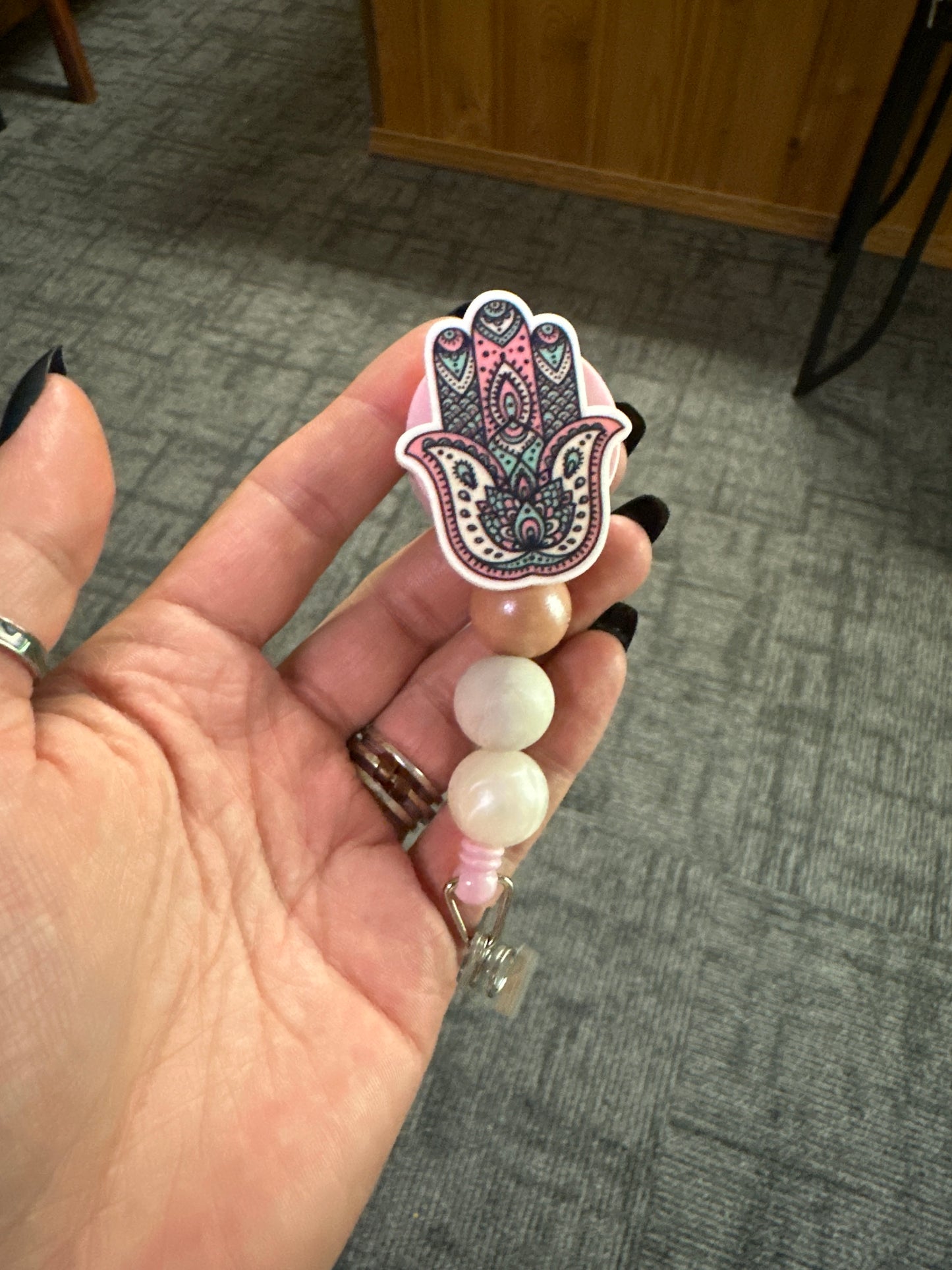 Badge Reel - Zen Hand