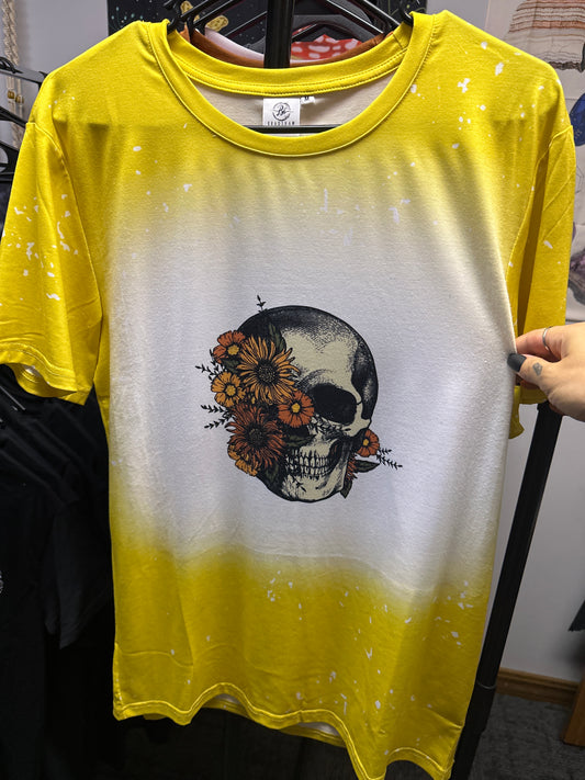 Shirt - Floral Skull