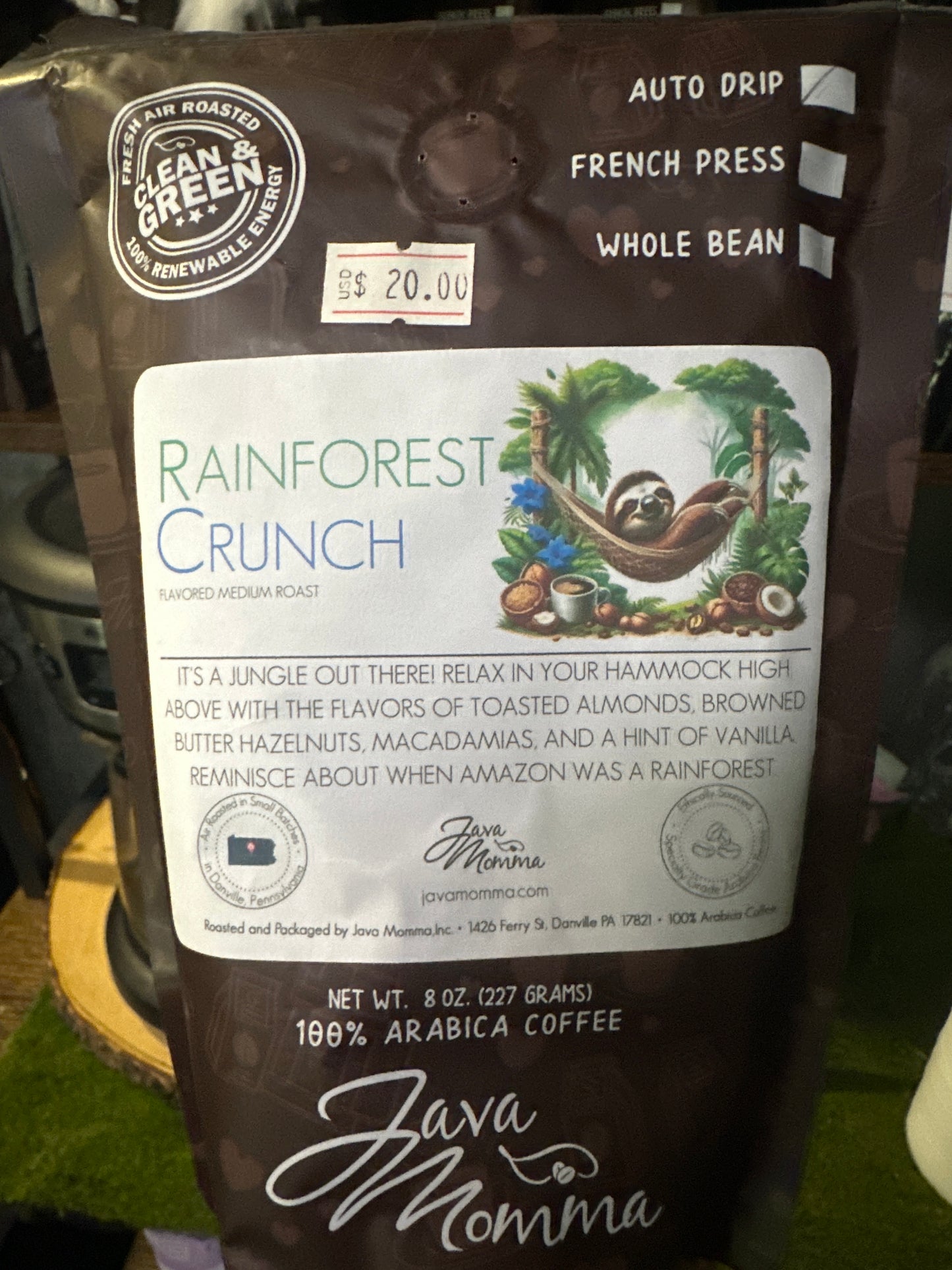 Coffee Regular Ground - Rainforest Crunch